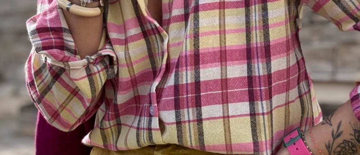 Chemise à carreaux Jade