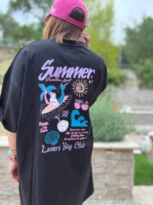 T-shirt dress black