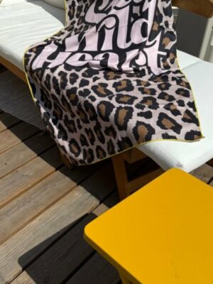 Serviette de bain léopard  