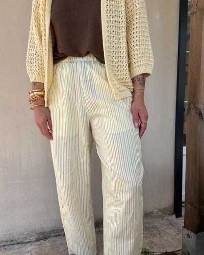 Pantalon Kyoto rayé
