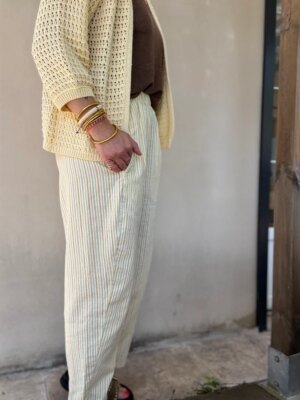 Pantalon Kyoto rayé 