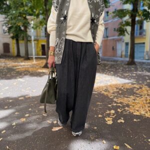 Pantalon Palazzo denim