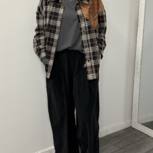 Pantalon Palazzo velours