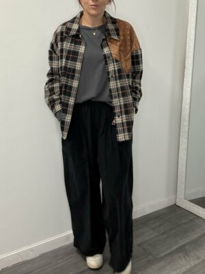 Pantalon Palazzo velours