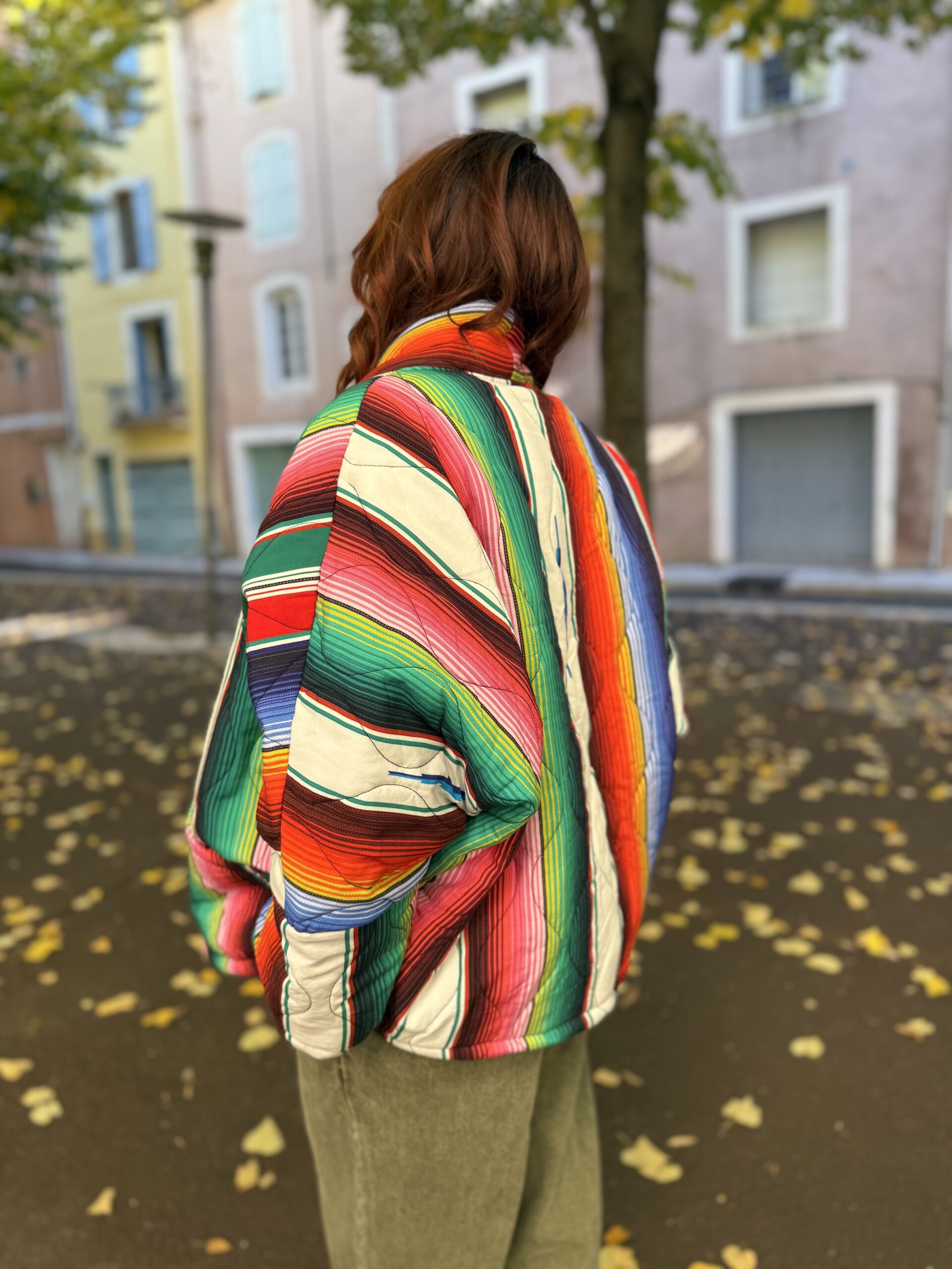 Veste Chicago imprimé couverture mexicaine