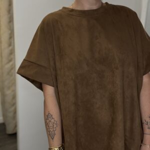 Tee shirt suédine Ninon