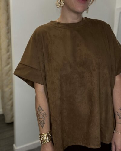 Tee shirt suédine Ninon