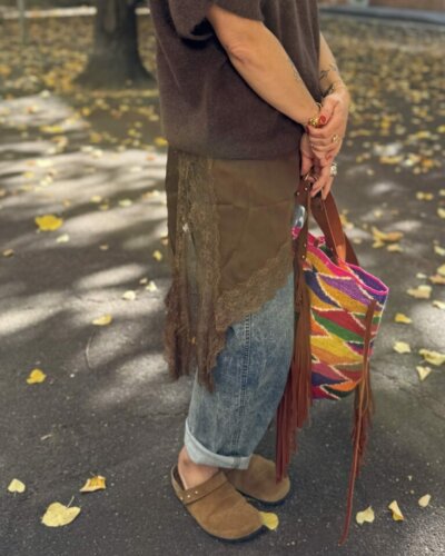 Jupe façon ceinture avec dentelle