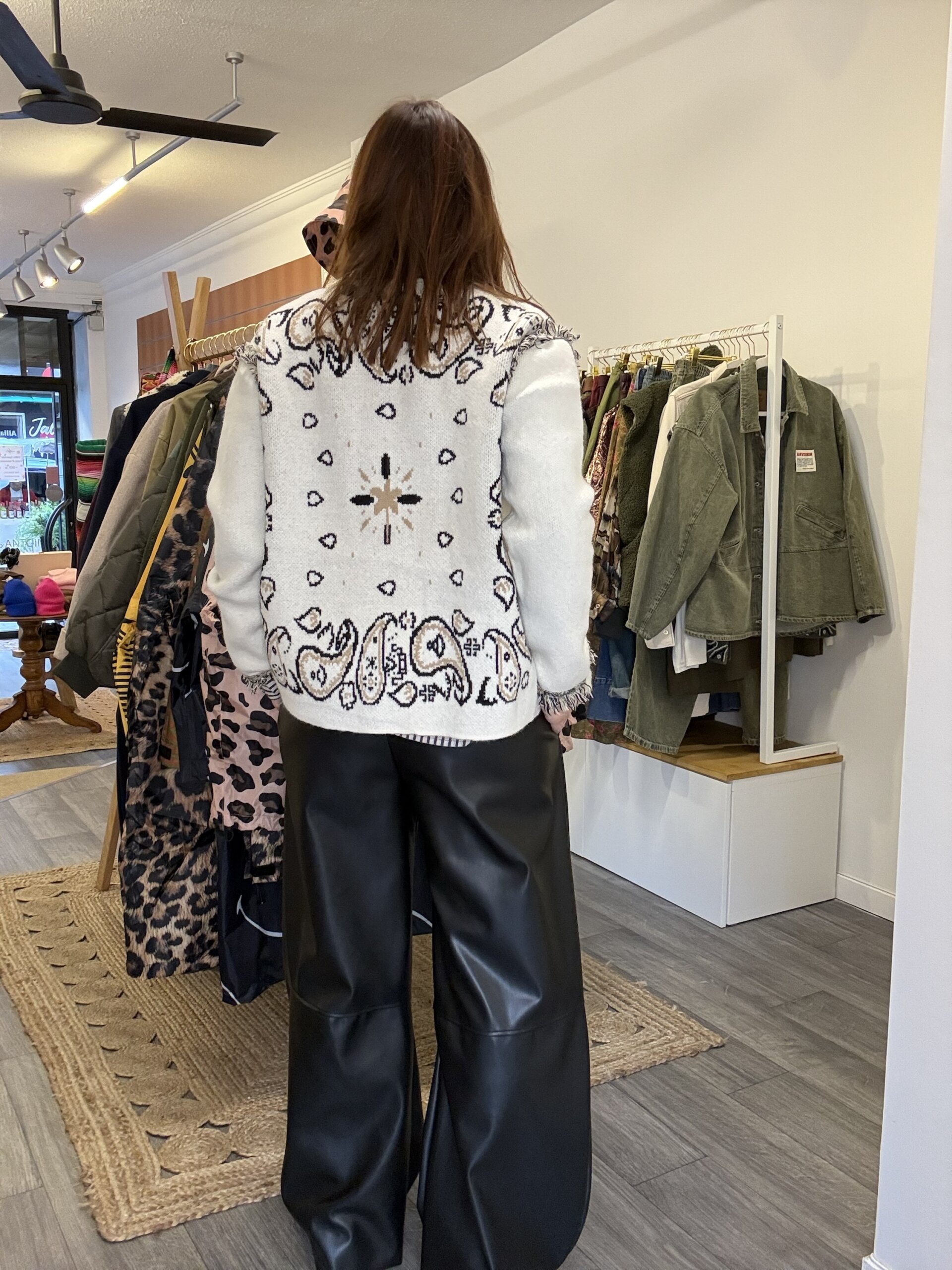 Pantalon barrel simili Joe – Image 4