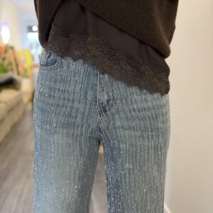 Jean à strass Claude