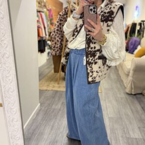 Pantalon Palazzo denim