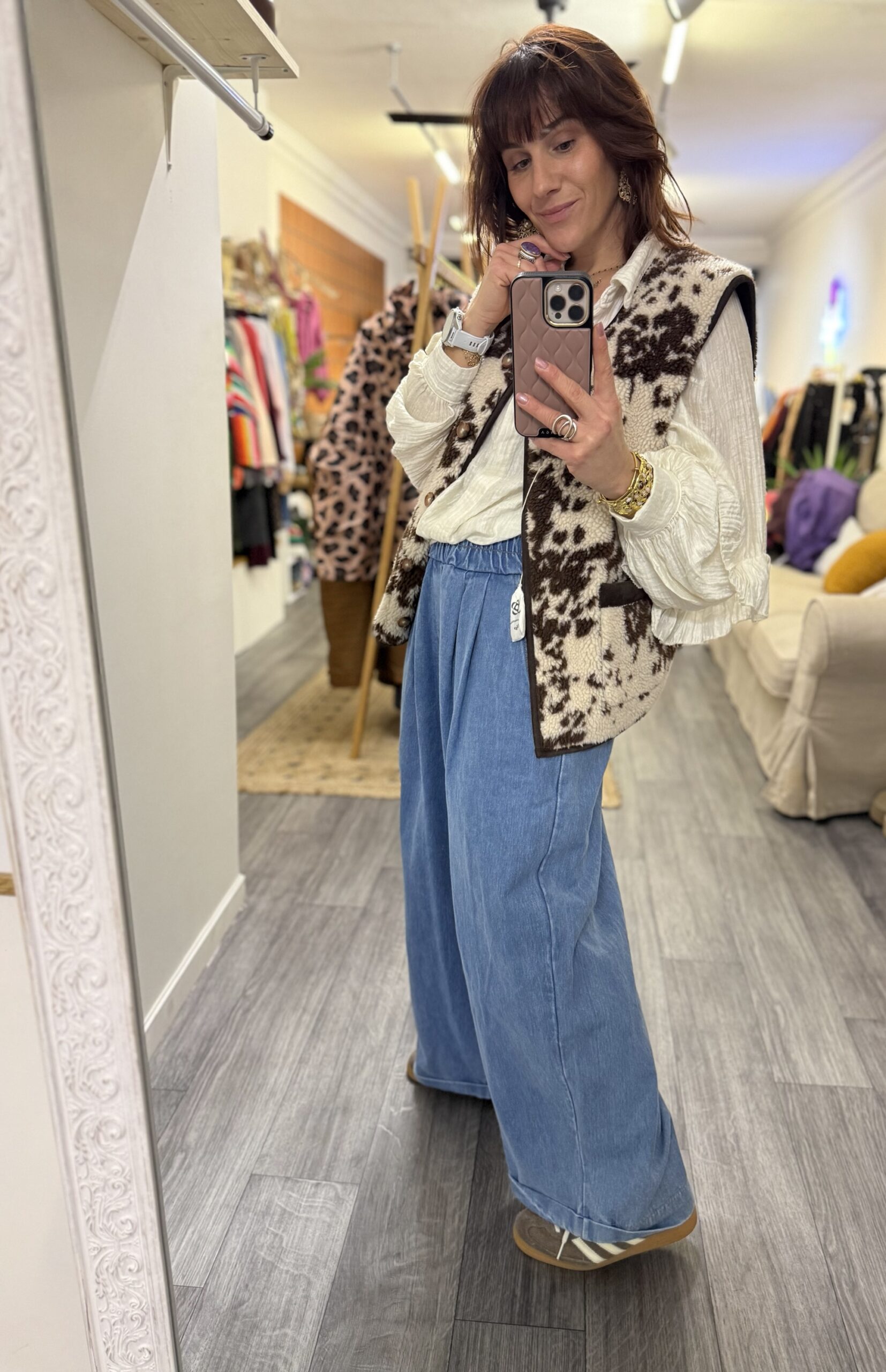 Pantalon Palazzo denim